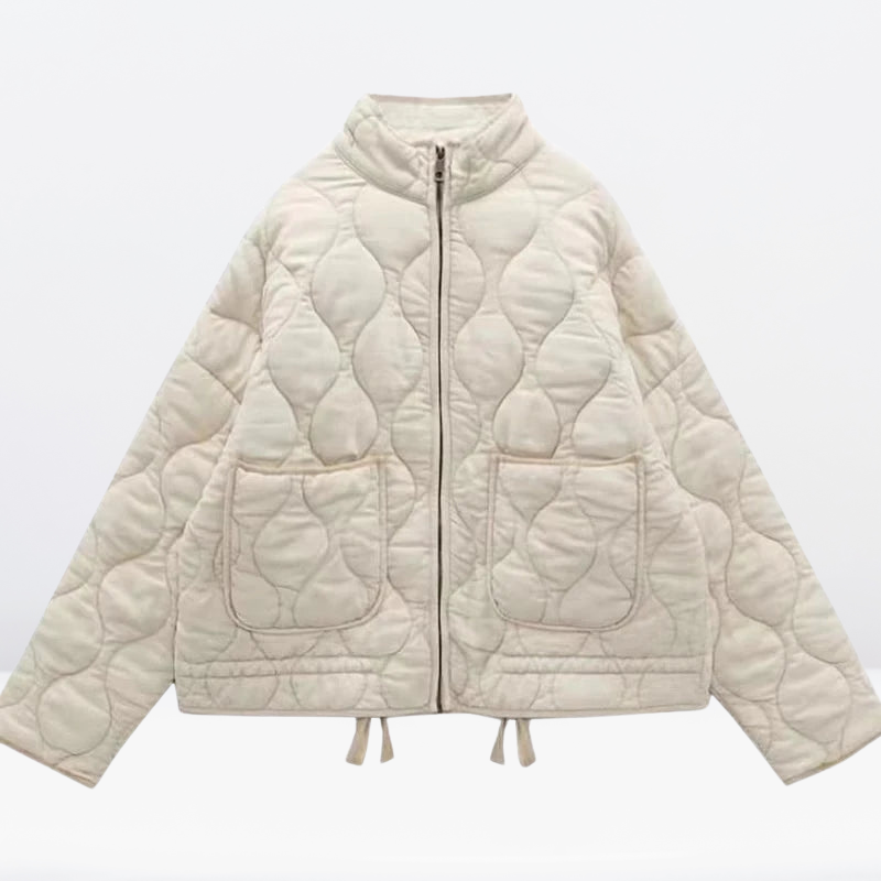 Cera | Veste Matelassée Femme en Coton avec Cordon de Serrage