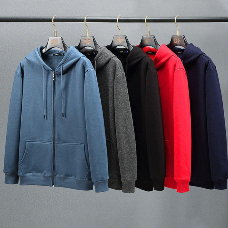 Cardigan à Capuche en Polaire pour Homme