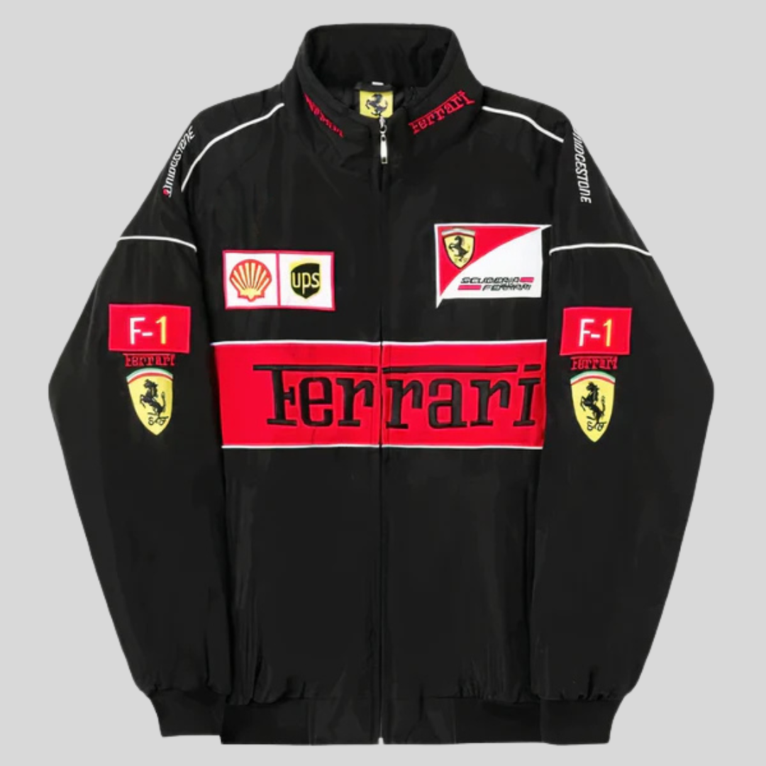 Rari | Veste de course originale Vintage Ferrari - F1 Unisexe Rétro