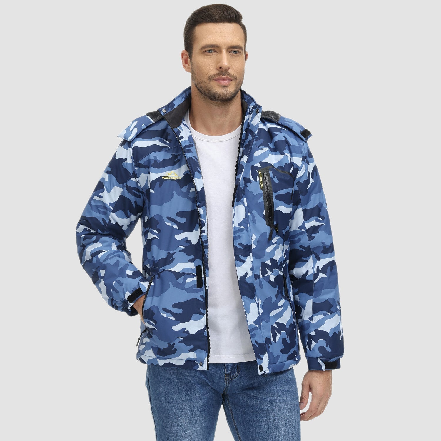 Orion | Veste d'hiver déperlante pour hommes avec doublure en polaire