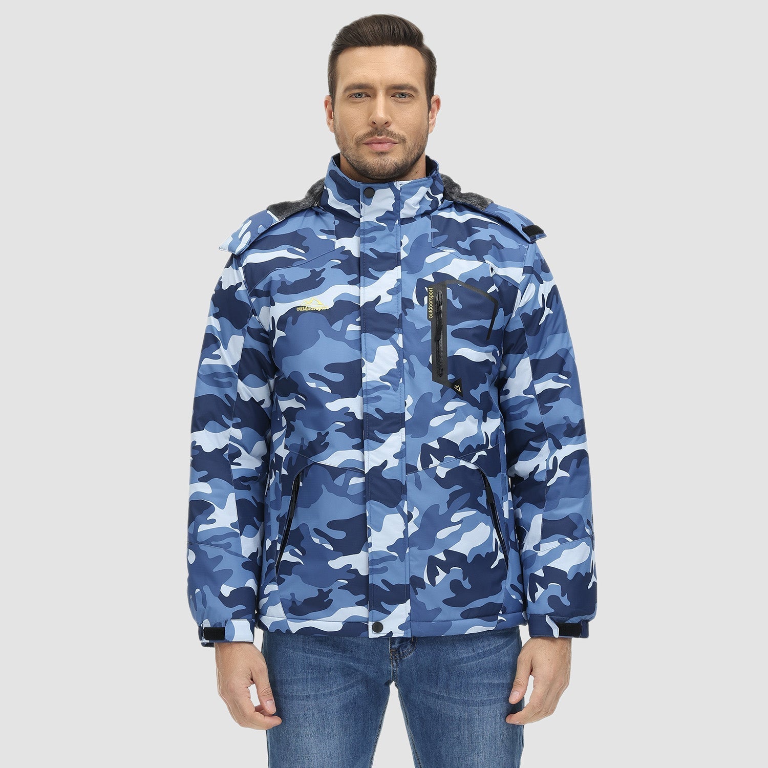 Orion | Veste d'hiver déperlante pour hommes avec doublure en polaire