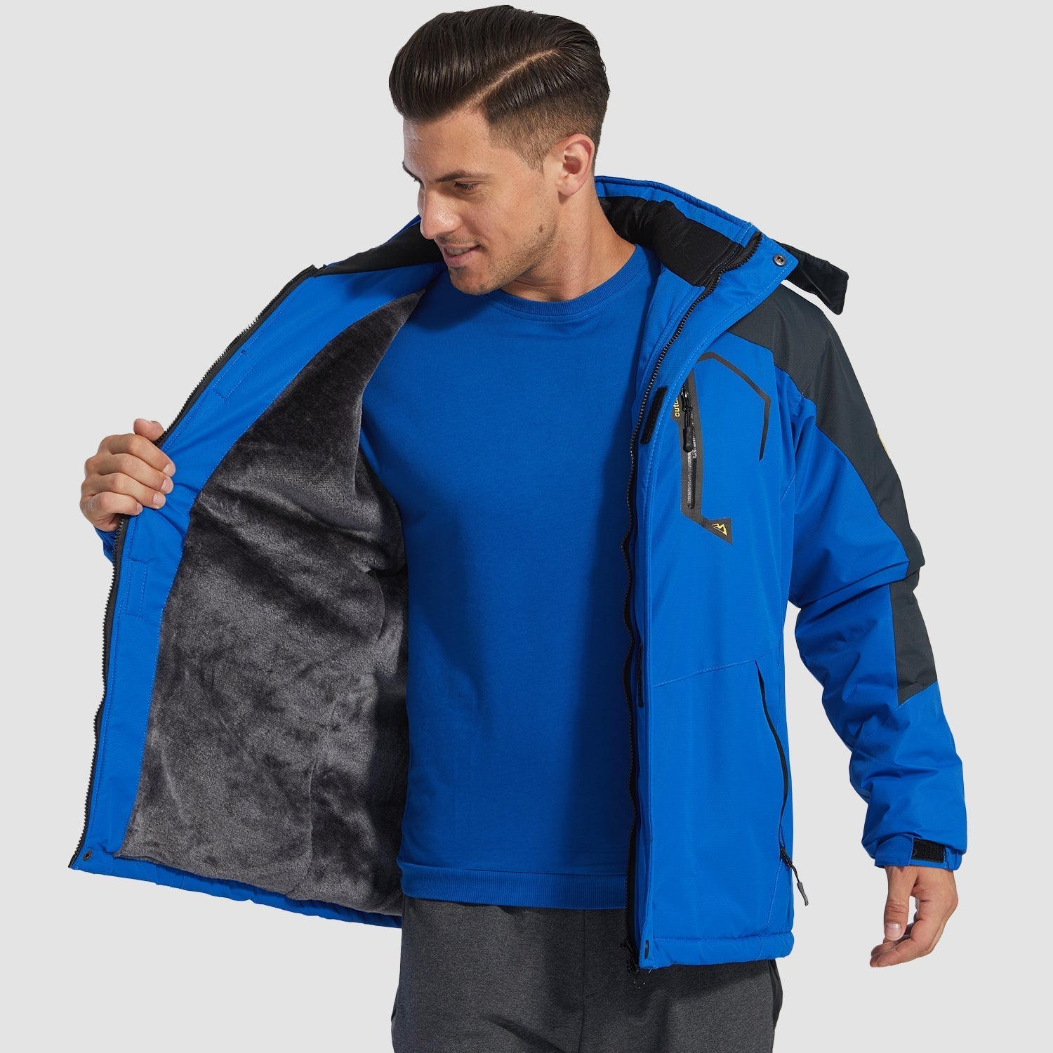 Orion | Veste d'hiver déperlante pour hommes avec doublure en polaire