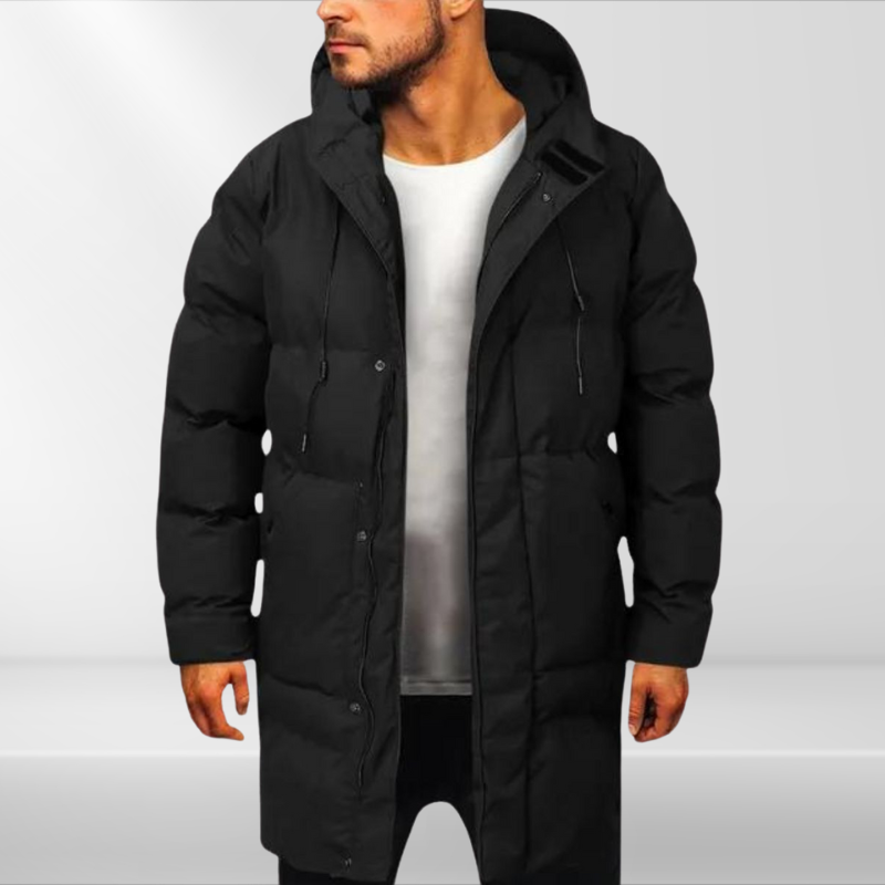 Axel | Parka Longue Matelassée Oversize Homme avec Rembourrage Coton