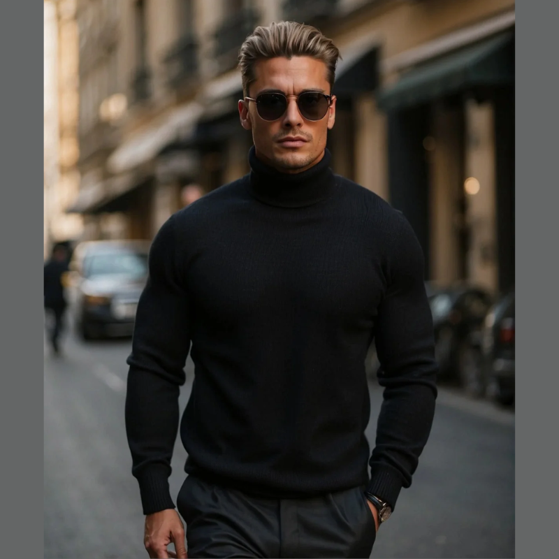Pull Col Roulé Homme | Chaud & Élégant