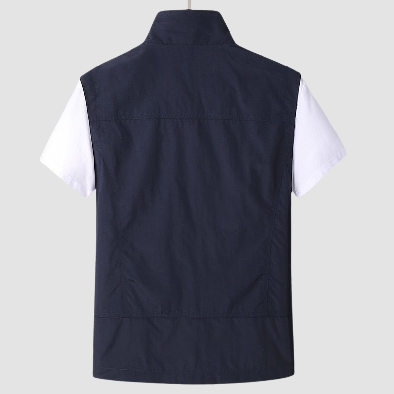 Ben | Gilet homme léger à fermeture zippée été