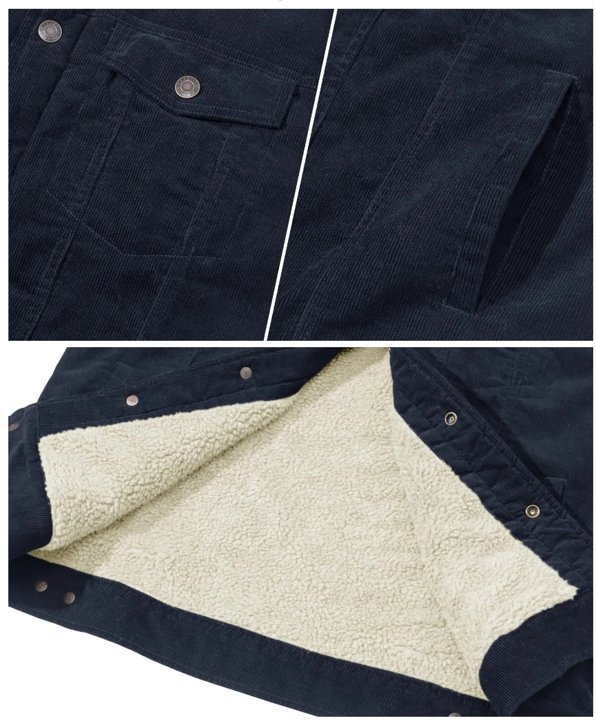 Duke | Veste à texture lisse doublée d'un tissu doux pour hommes-Mens Jacket-Barnier Boutique
