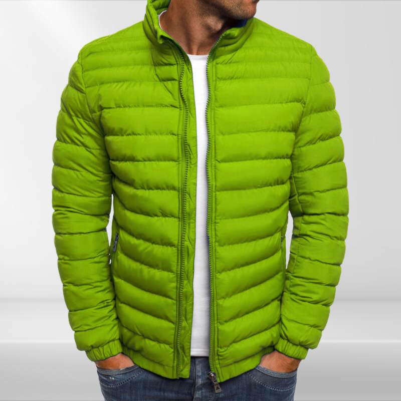 Filip | Veste Matelassée Homme avec Rembourrage Doux-Mens Jacket-Vert-Barnier Boutique