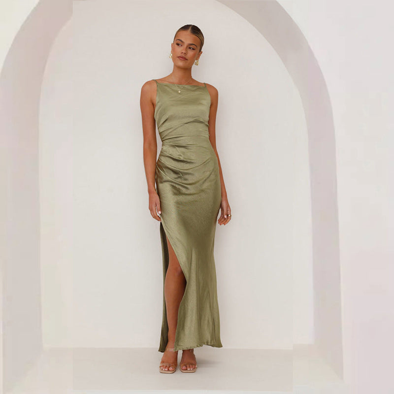 Adelise | Robe de mariage sans manches Slim-Fit | Maxi
