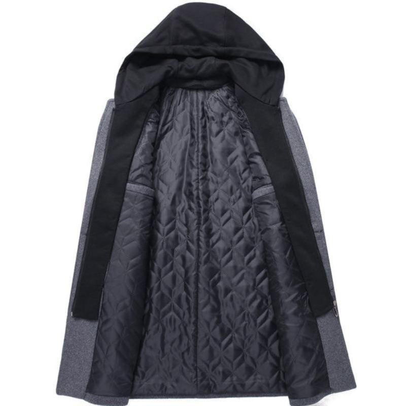 Manteau à Capuche Amovible pour Homme