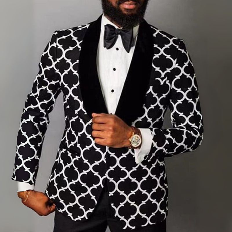 Nero | Costume Blazer de mariage pour homme | À carreaux