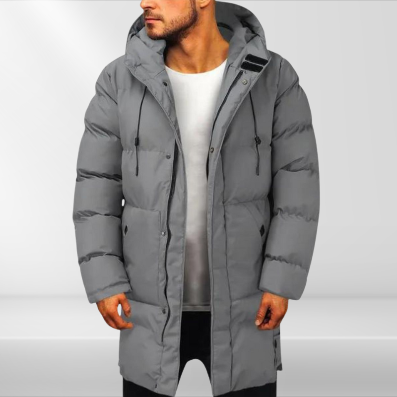 Axel | Parka Longue Matelassée Oversize Homme avec Rembourrage Coton