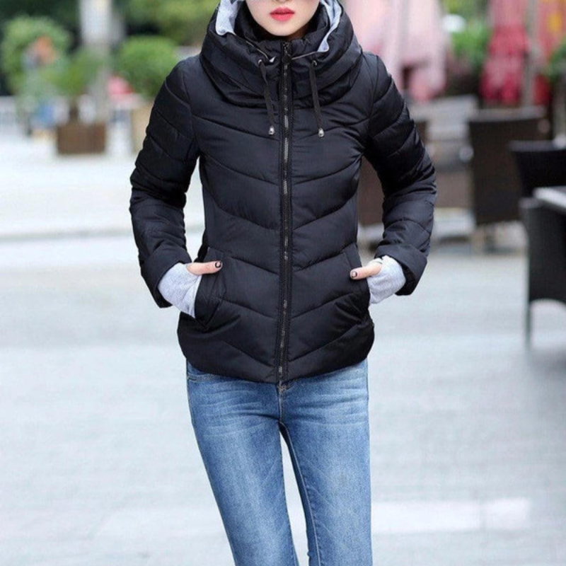 Veste Matelassée à Capuche pour Femmes