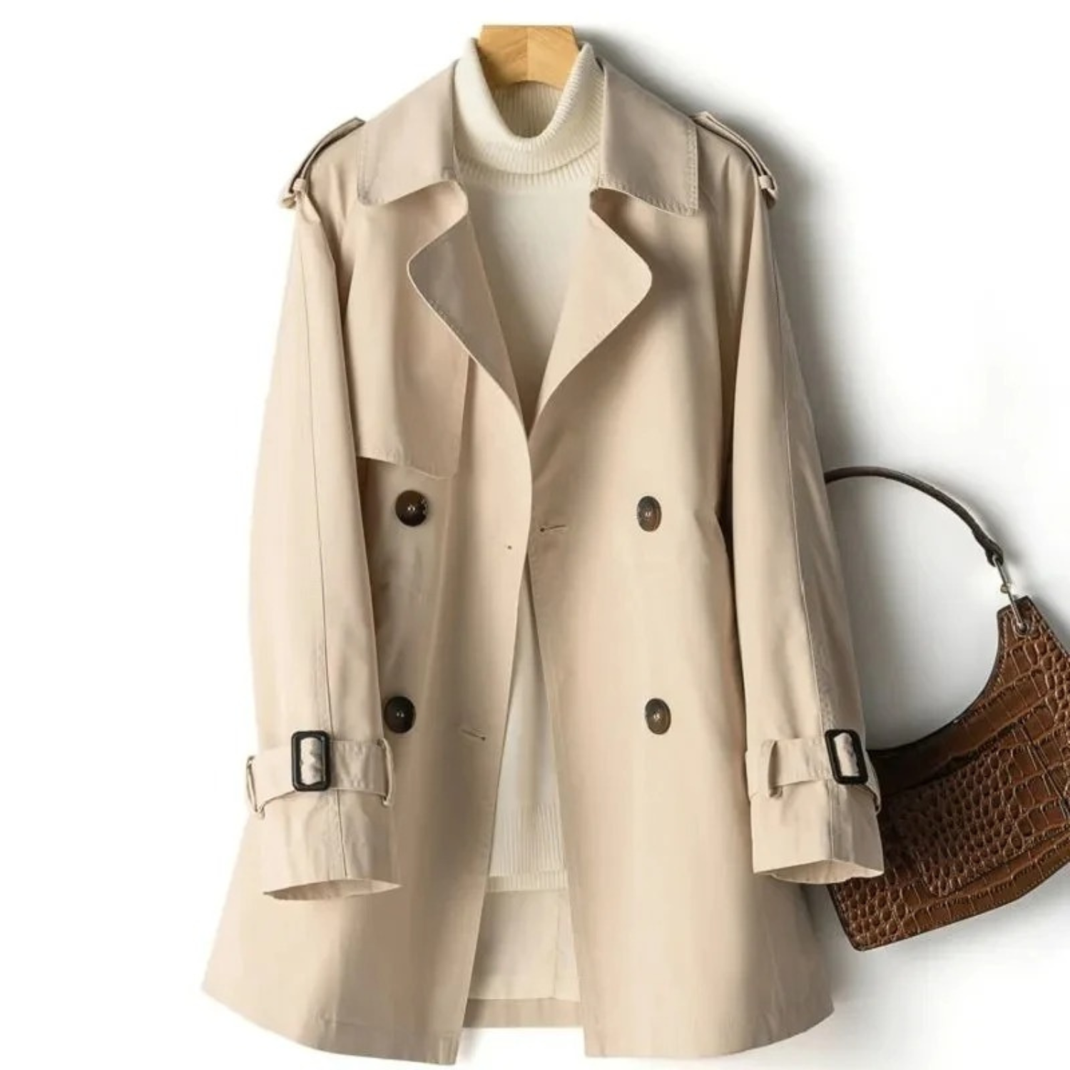 Trench Coat Décontracté pour Femme