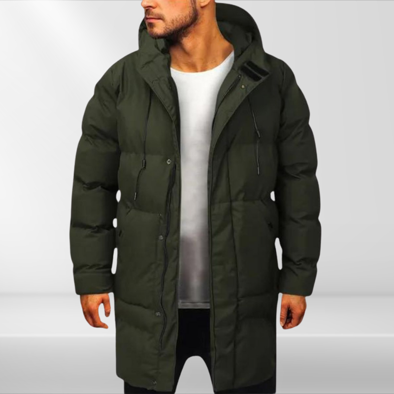 Axel | Parka Longue Matelassée Oversize Homme avec Rembourrage Coton