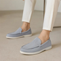 Fritz | Mocassins en Suede pour Homme-Mens Loafer & Mocassin-Bleu clair-Barnier Boutique