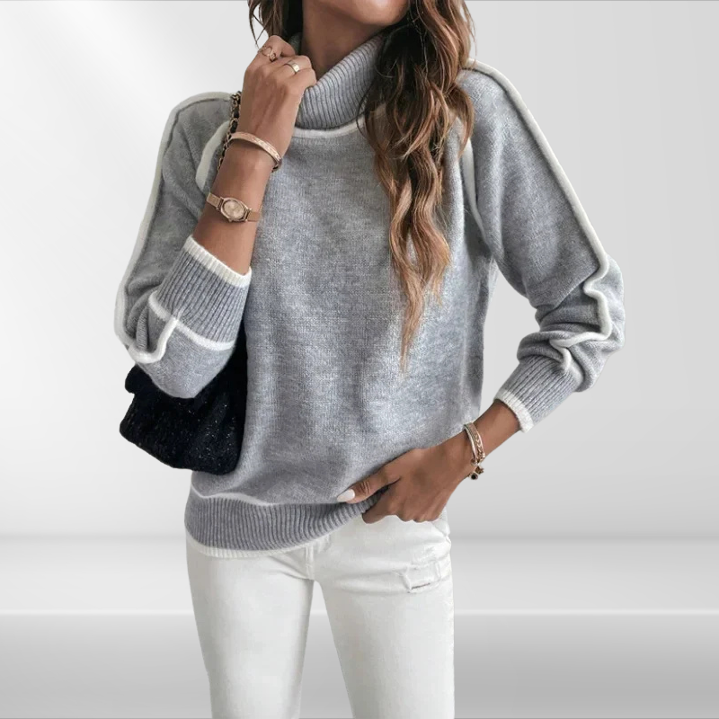 Arianna | Pull Col Roulé Tricoté Femme
