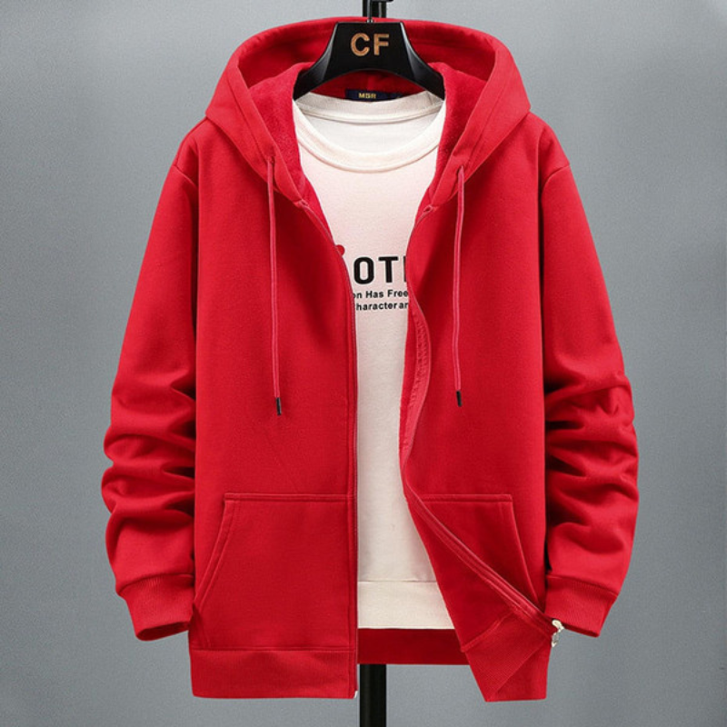 Cardigan à Capuche en Polaire pour Homme