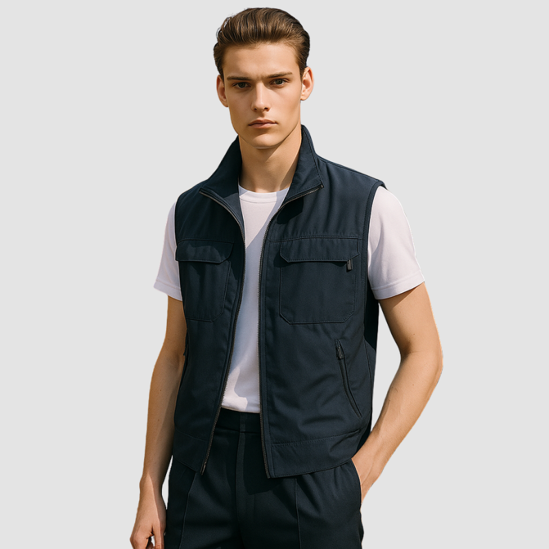 Ben | Gilet homme léger à fermeture zippée été