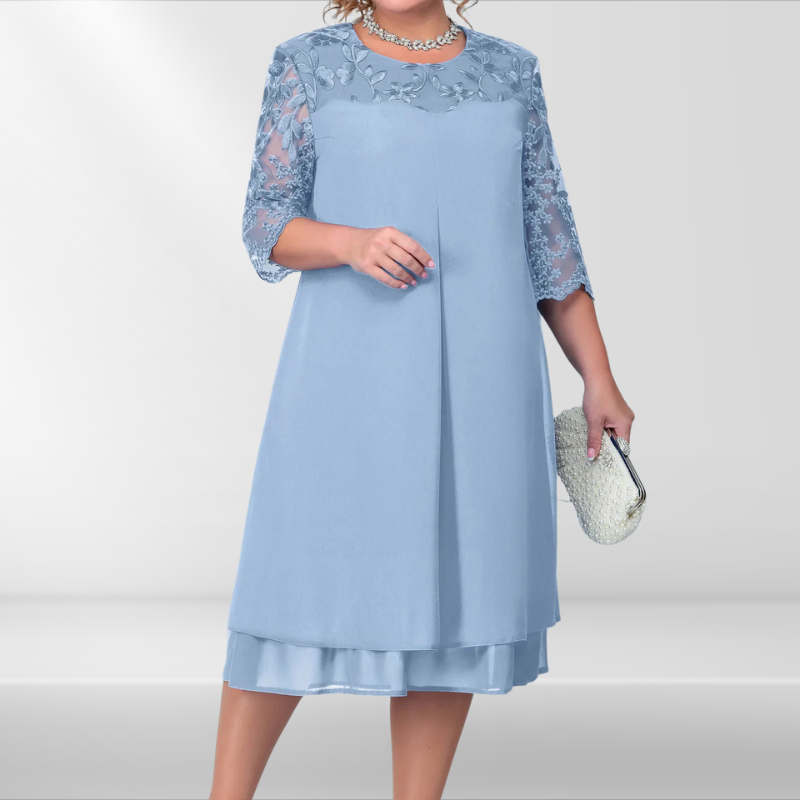 Greta | Robe de Banquet Grande Taille Brodée Femme