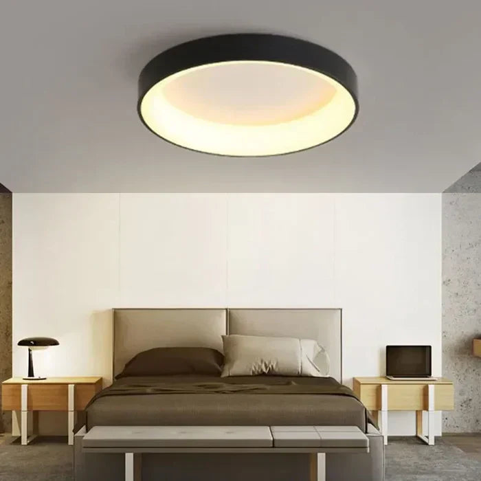 Construct | Plafonnier LED Rond Scandinave – Luminaire Moderne