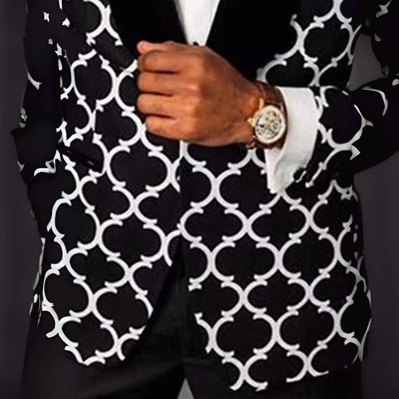 Nero | Costume Blazer de mariage pour homme | À carreaux