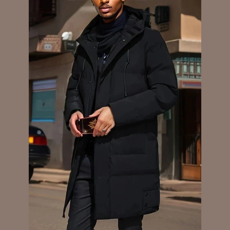 Veste d’Hiver Homme Longue | Avec Capuche