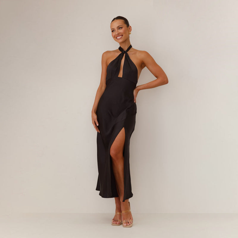 Liora | Robe de mariage sans manches en satin | Maxi