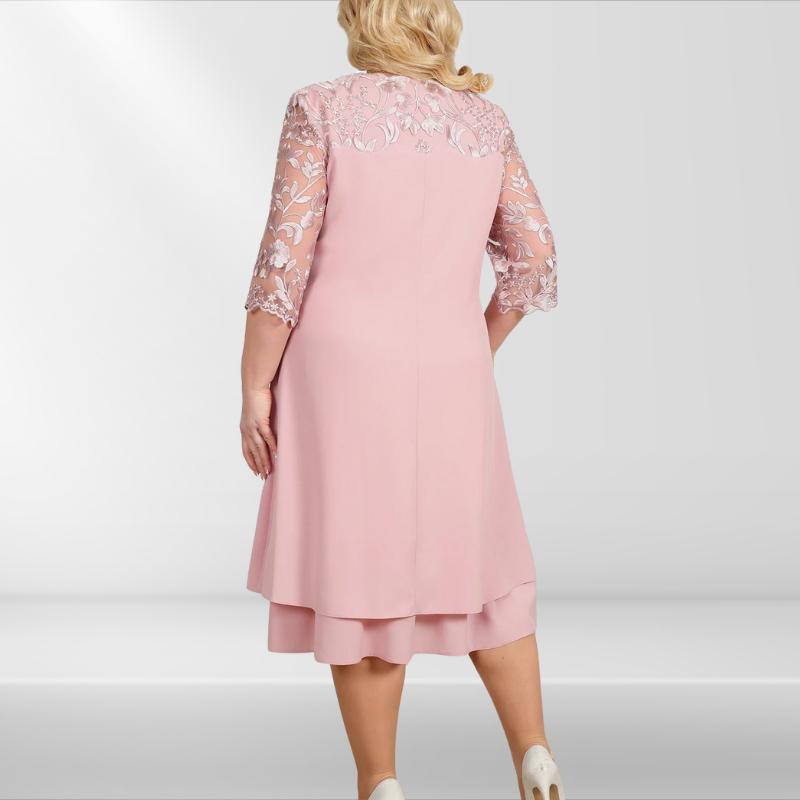 Greta | Robe de Banquet Grande Taille Brodée Femme