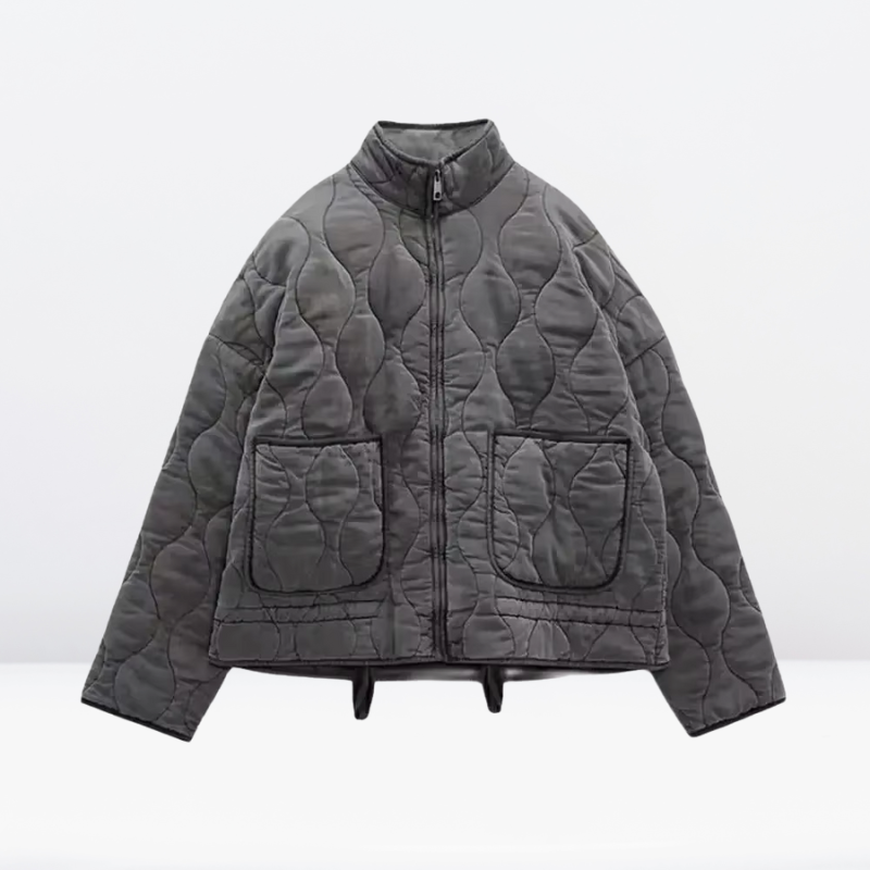 Cera | Veste Matelassée Femme en Coton avec Cordon de Serrage