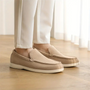 Fritz | Mocassins en Suede pour Homme-Mens Loafer & Mocassin-Kaki-Barnier Boutique