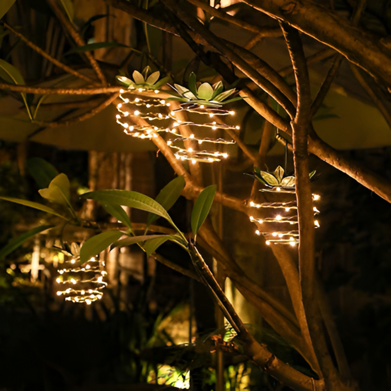 Ananas suspendus | Lampes solaires décoratives pour le jardin