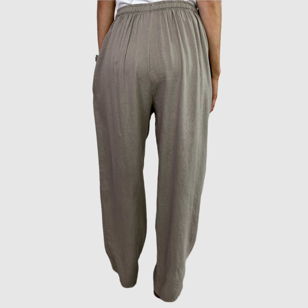 Claret | Pantalon léger à texture lisse avec cordon