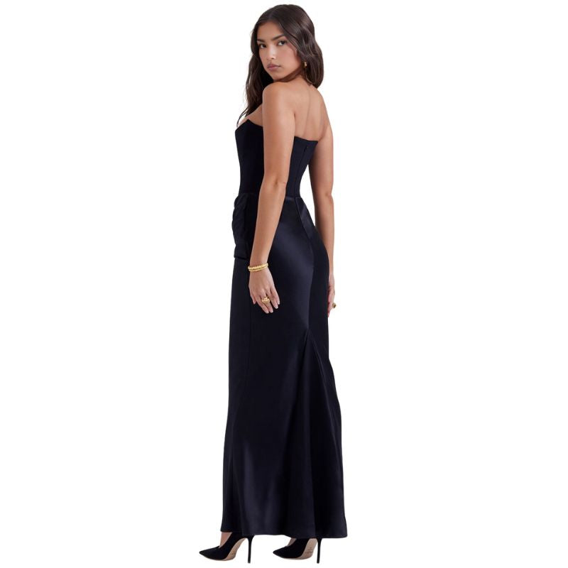 Claudine | Robe d'invitée de Mariage Épaules dénudées pour femme | Maxi