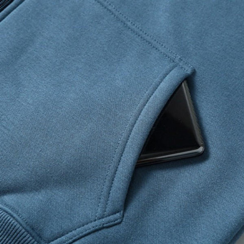 Cardigan à Capuche en Polaire pour Homme