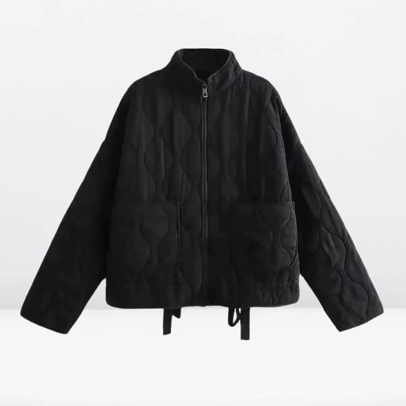 Cera | Veste Matelassée Femme en Coton avec Cordon de Serrage