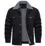 Duke | Veste à texture lisse doublée d'un tissu doux pour hommes-Mens Jacket-Noir-Barnier Boutique