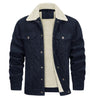 Duke | Veste à texture lisse doublée d'un tissu doux pour hommes-Mens Jacket-Bleu-Barnier Boutique