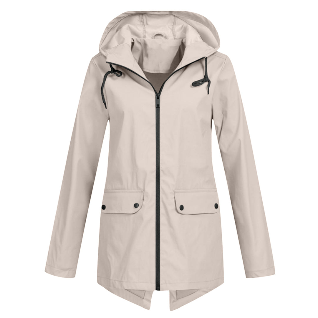 Veste Imperméable Femme | Longue avec Capuche