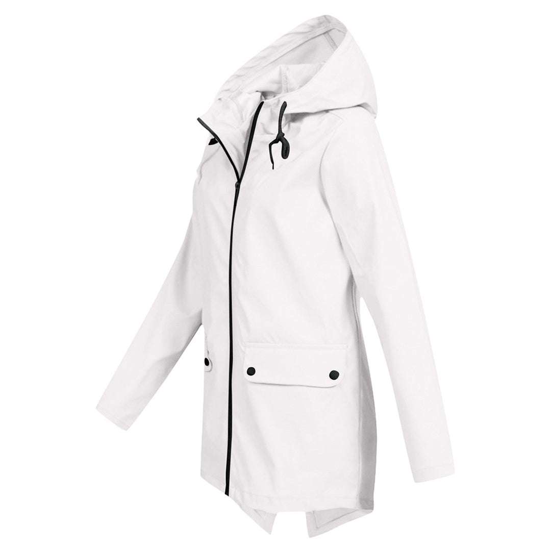 Veste Imperméable Femme | Longue avec Capuche
