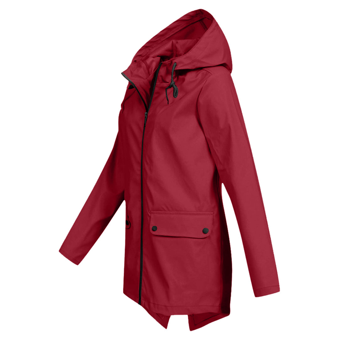 Veste Imperméable Femme | Longue avec Capuche