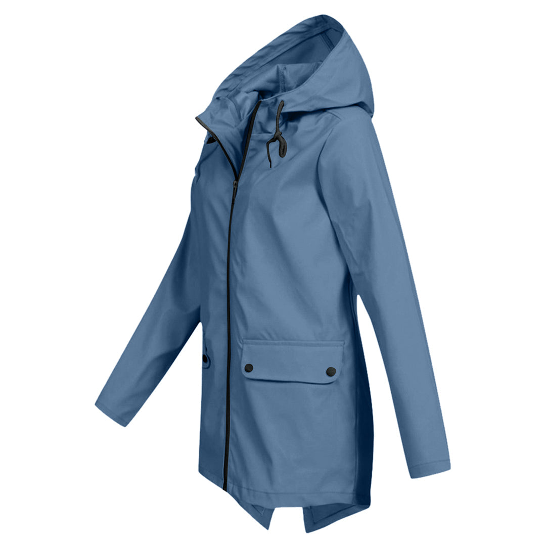 Veste Imperméable Femme | Longue avec Capuche