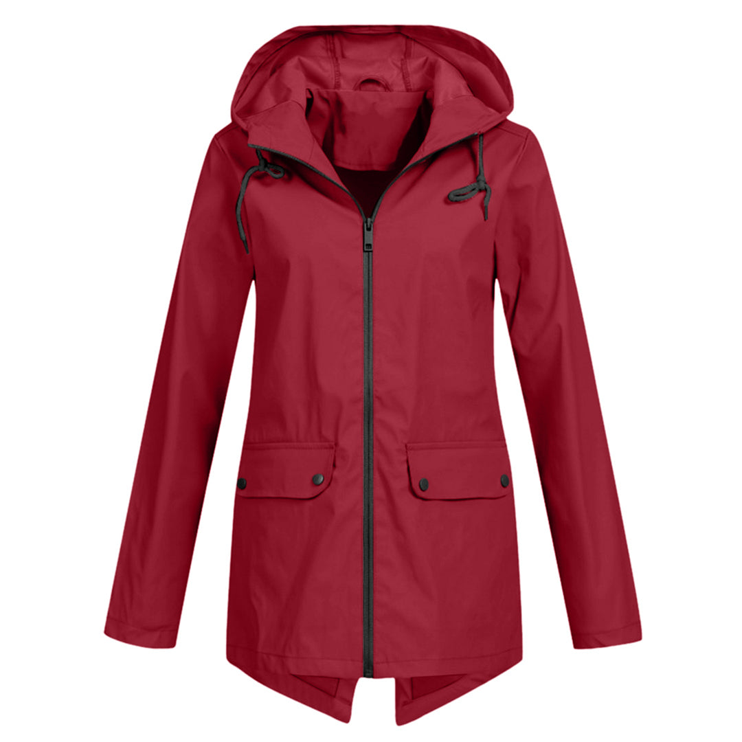 Veste Imperméable Femme | Longue avec Capuche