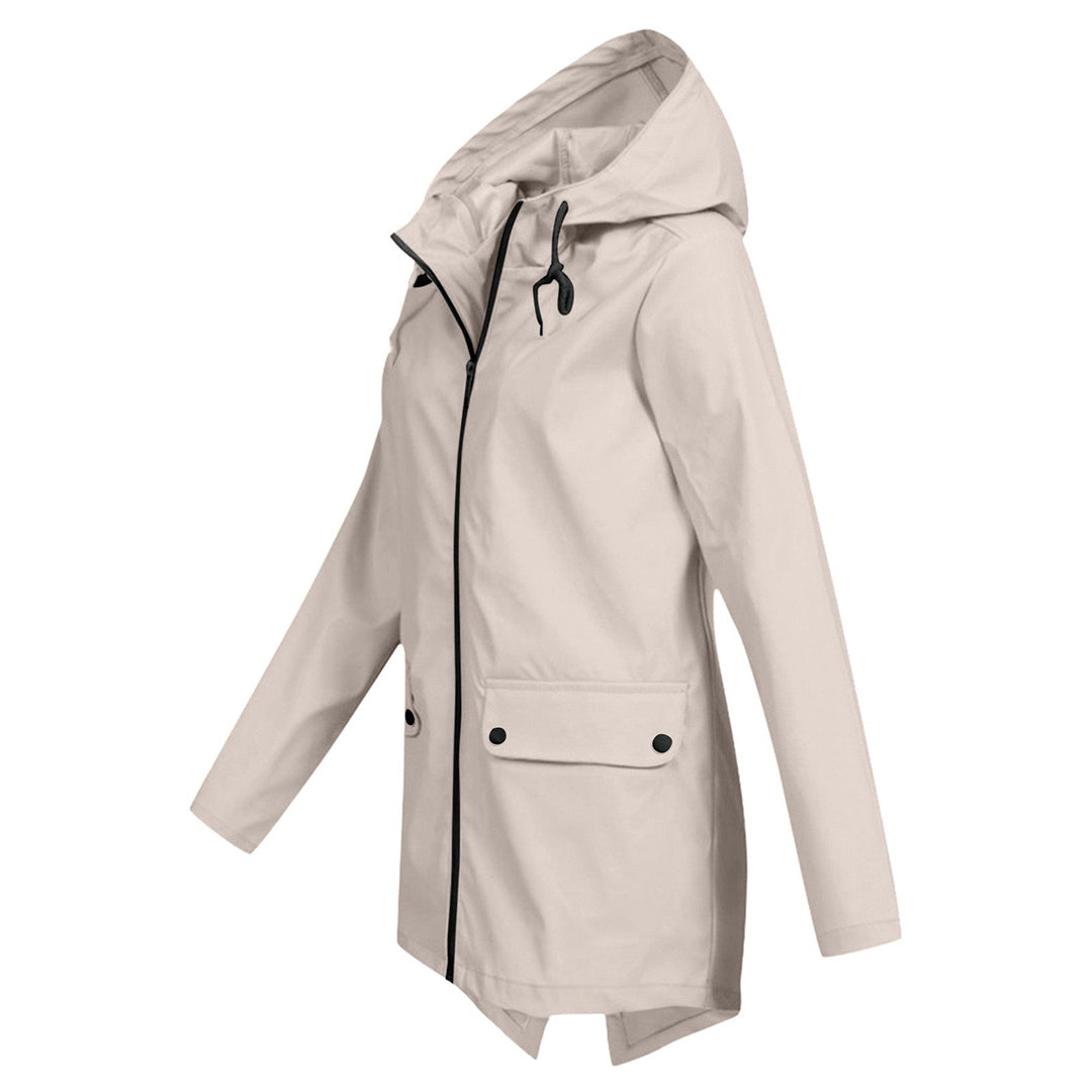 Veste Imperméable Femme | Longue avec Capuche