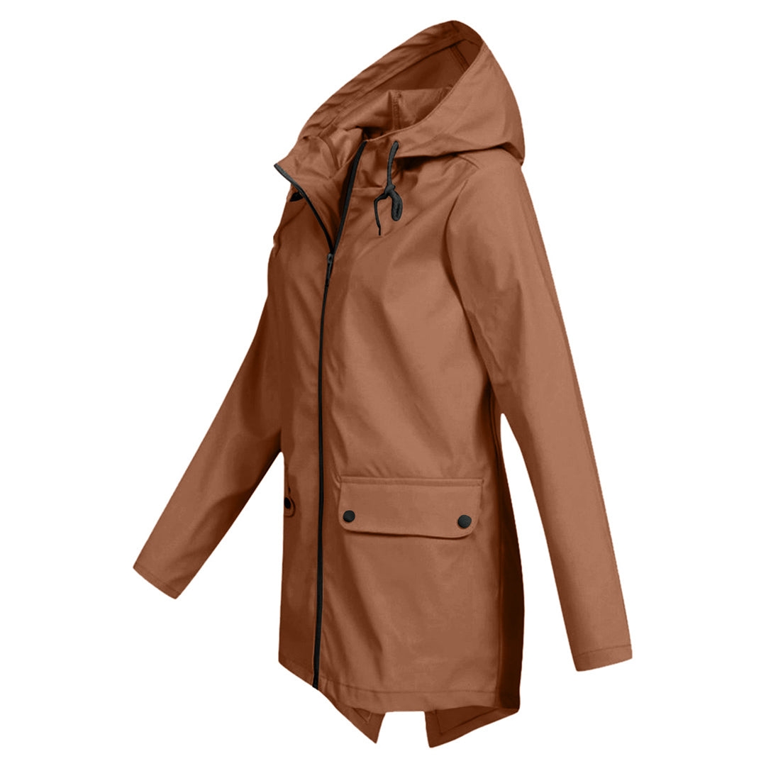 Veste Imperméable Femme | Longue avec Capuche