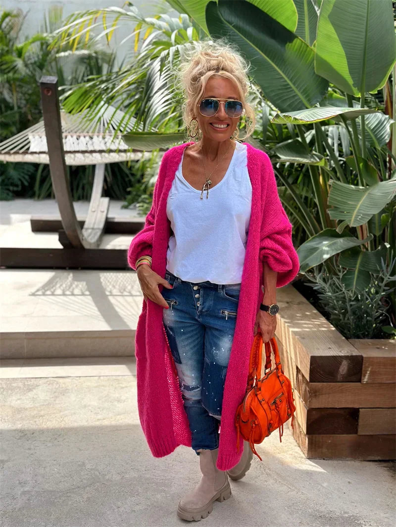 Daria | Lange hippie-stijl cardigan