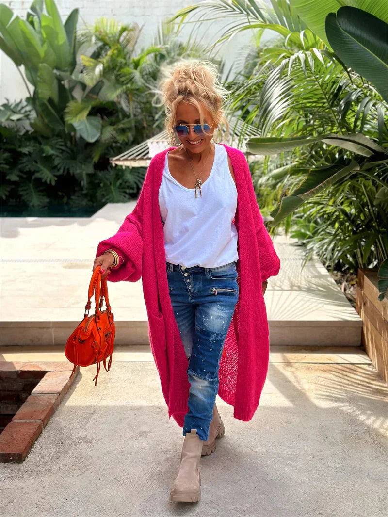 Daria | Lange hippie-stijl cardigan