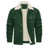 Duke | Veste à texture lisse doublée d'un tissu doux pour hommes-Mens Jacket-Vert-Barnier Boutique
