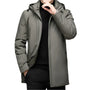 Phillipe | Veste classique noire avec capuche-Mens Coat-Vert-Barnier Boutique