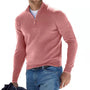 Gerald | Pull demi-fermé pour hommes-Mens Sweater-Rose-Barnier Boutique