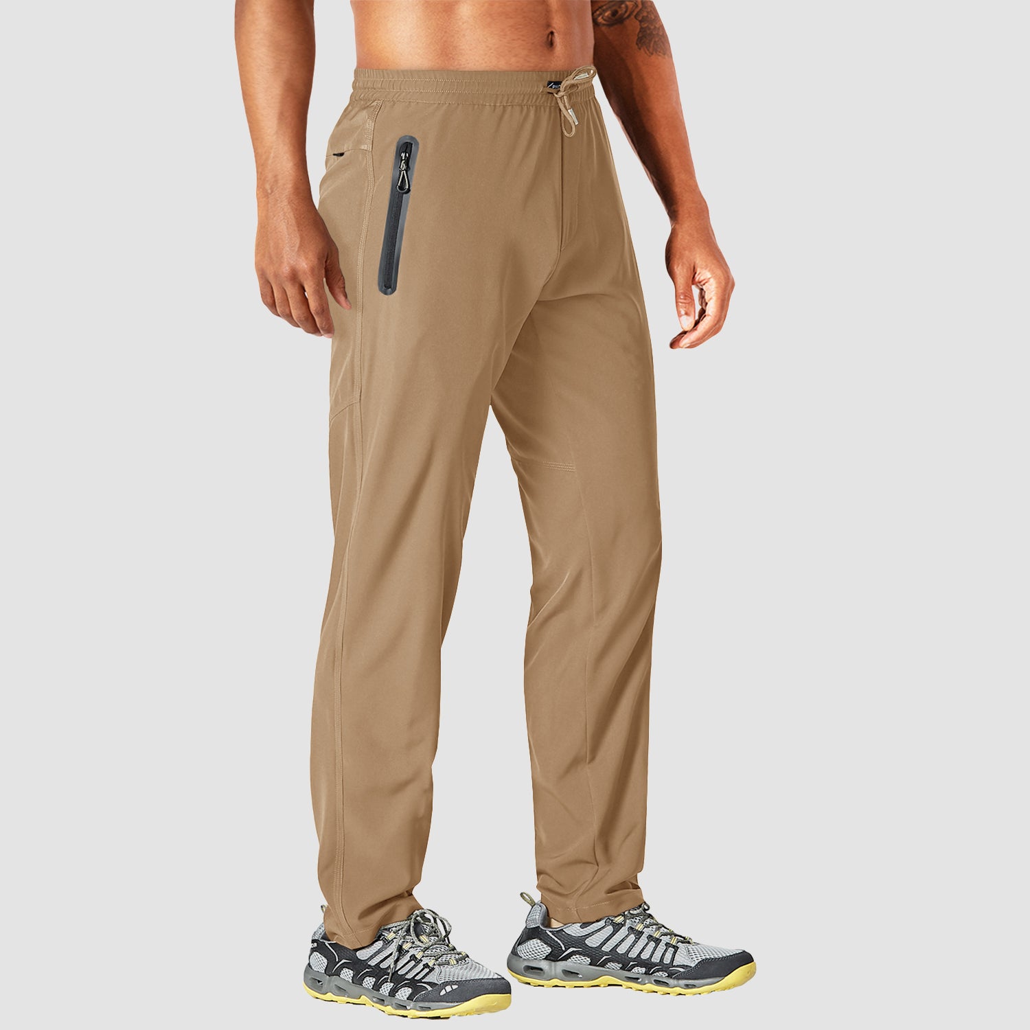 Atlas | Pantalon de survêtement léger à séchage rapide pour hommes avec poches à glissière